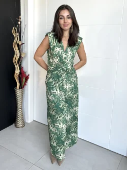 Vestido Hortensia Cruzado Verde