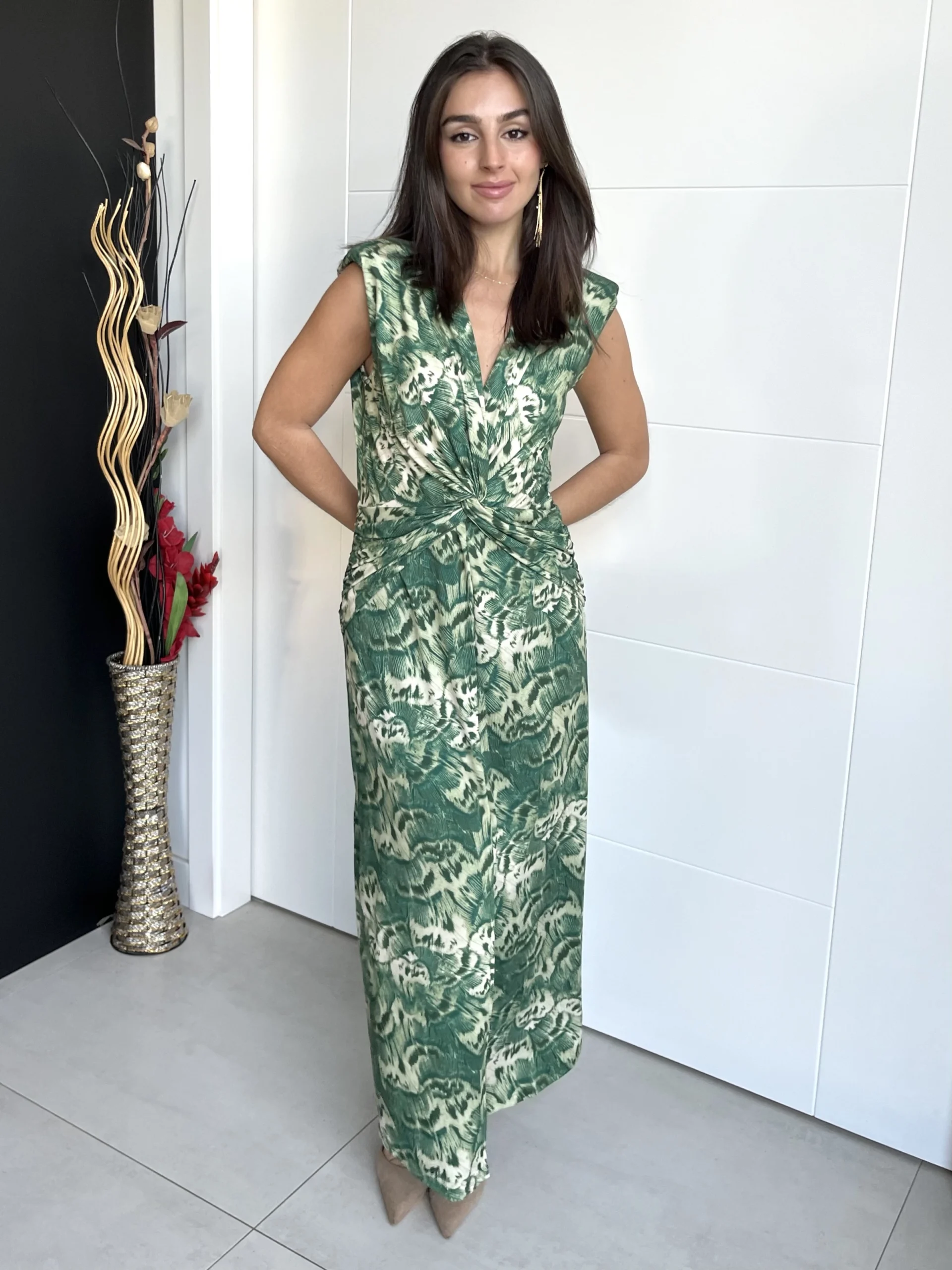 img-0635 Vestido Hortensia Cruzado Verde - Imagen 1