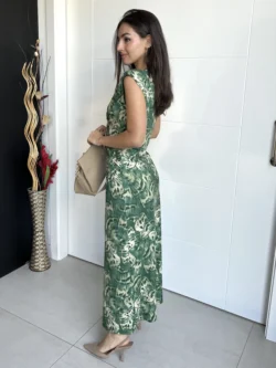 Vestido Hortensia Cruzado Verde - Imagen 7