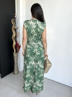 Vestido Hortensia Cruzado Verde - Imagen 8