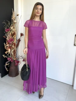 Vestido Vuelo Tul Buganvilla - Imagen 7