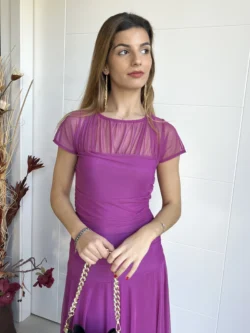 Vestido Vuelo Tul Buganvilla - Imagen 2