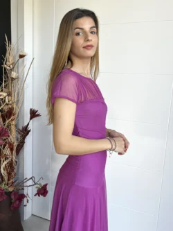 Vestido Vuelo Tul Buganvilla - Imagen 3