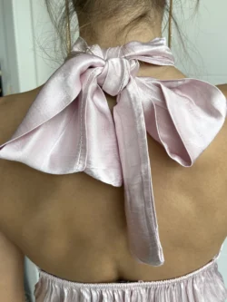 Vestido Midi Abertura Rosa Palo - Imagen 15