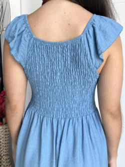 Vestido Vuelo Volantes Azul - Imagen 11