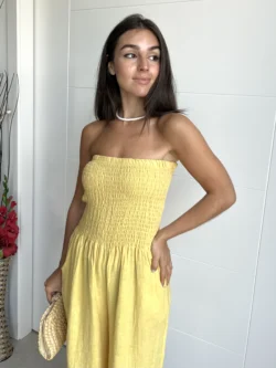 Mono Lino Palabra de Honor Amarillo - Imagen 4