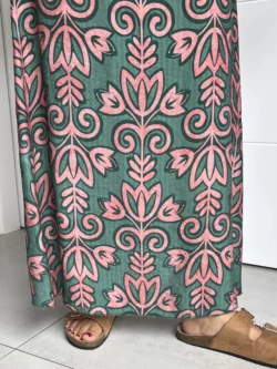 Falda Vestido Verde y Rosa - Imagen 13