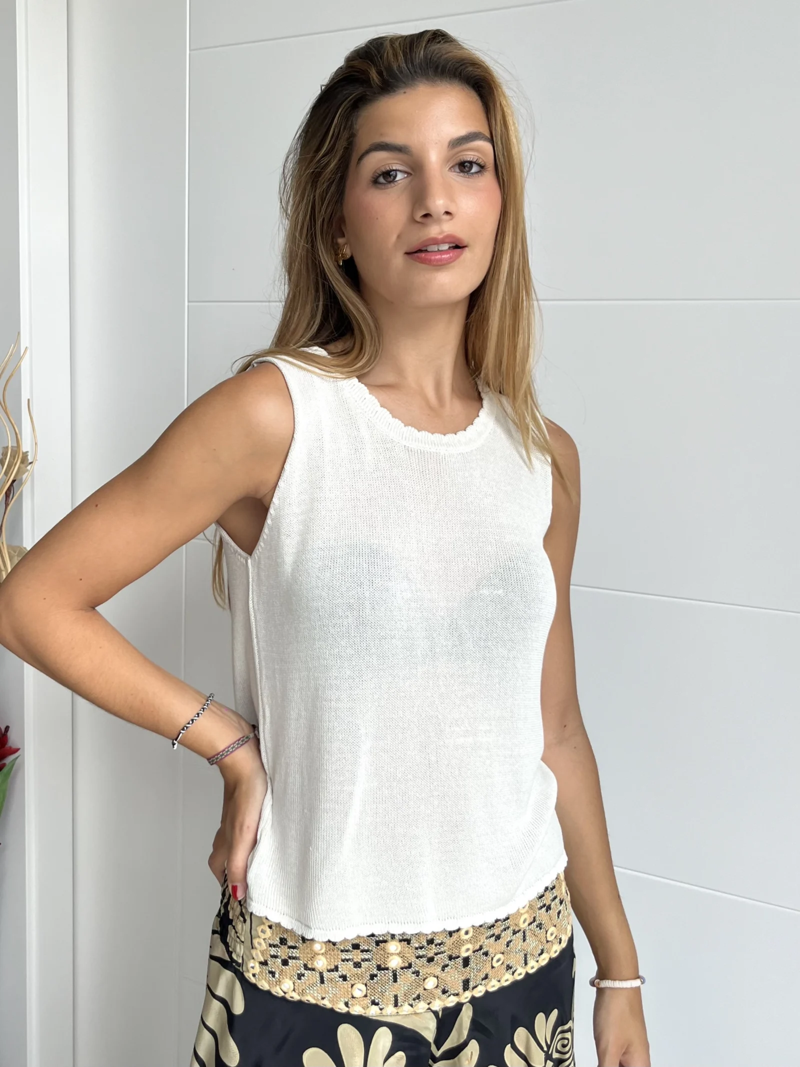 Jersey Tirantes Blanco