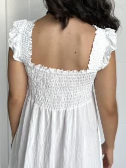 Vestido Ibicenco Blanco - Imagen 9