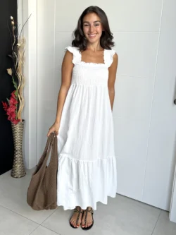 Vestido Ibicenco Blanco - Imagen 8