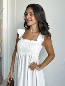 Vestido Ibicenco Blanco - Imagen 2