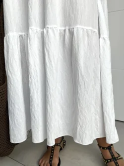 Vestido Ibicenco Blanco - Imagen 11