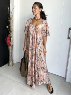 Vestido India Boho Rosado - Imagen 5