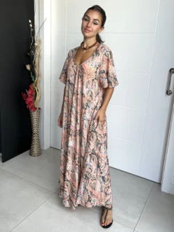 Vestido India Boho Rosado - Imagen 7