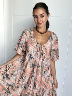 Vestido India Boho Rosado - Imagen 2