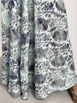 Vestido India Boho Verde y Marino - Imagen 13