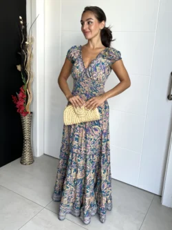 Vestido Playero Tirantes Estampado Esmeralda - Imagen 6