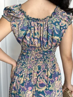 Vestido Playero Tirantes Estampado Esmeralda - Imagen 10