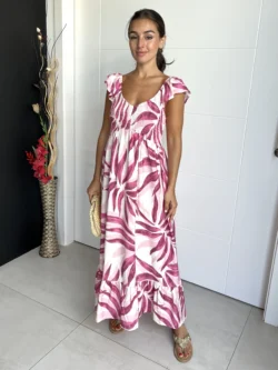 Vestido Vuelo Volantes Rosa - Imagen 3
