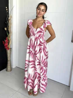 Vestido Vuelo Volantes Rosa - Imagen 4
