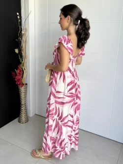 Vestido Vuelo Volantes Rosa - Imagen 8
