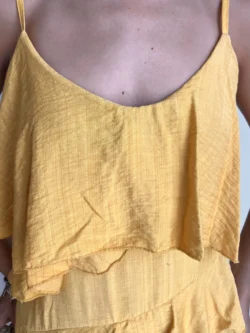 Vestido Tirantes Amarillo con Volantes - Imagen 15
