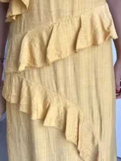 Vestido Tirantes Amarillo con Volantes - Imagen 16