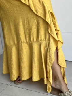 Vestido Tirantes Amarillo con Volantes - Imagen 14