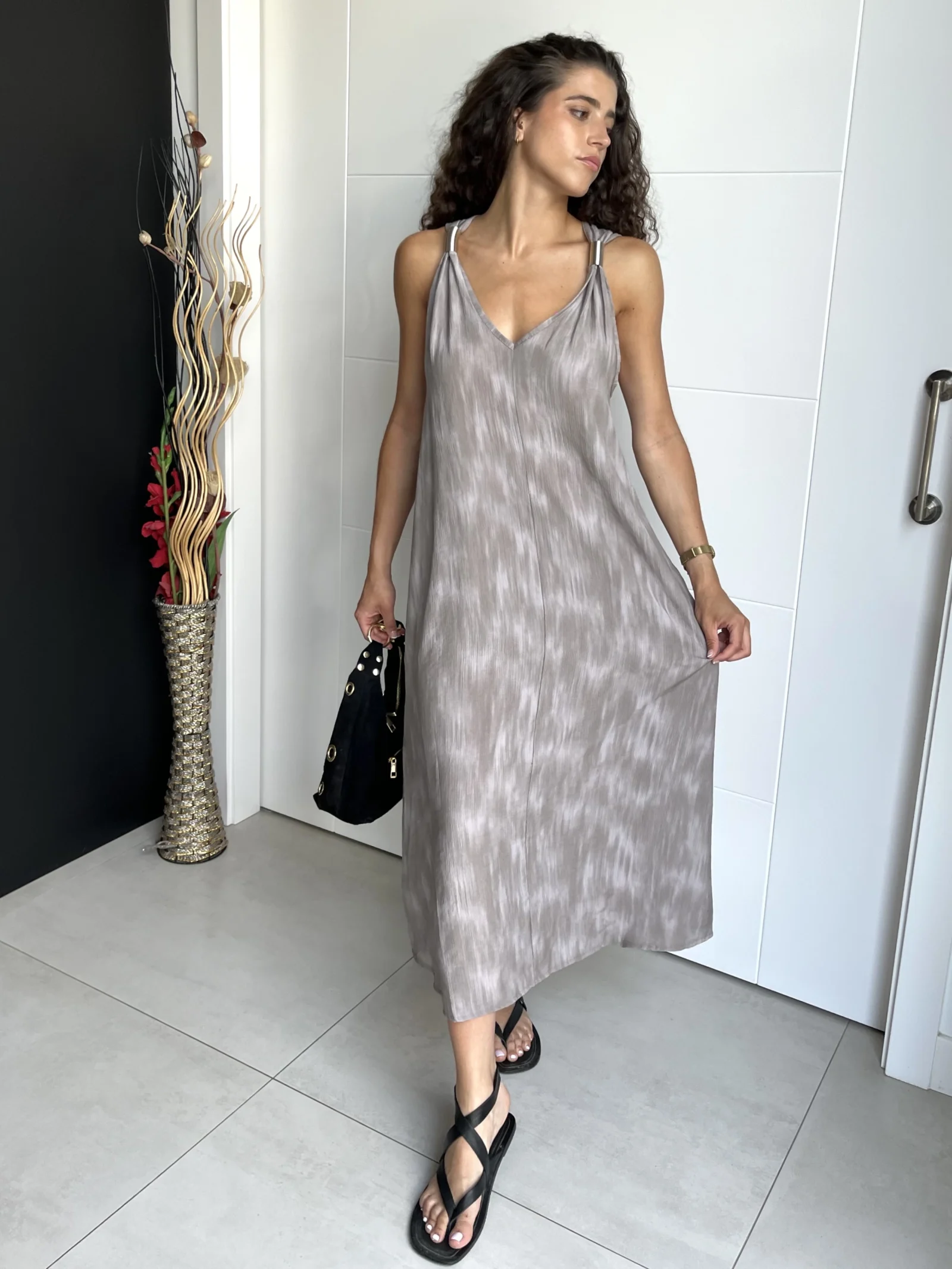 Vestido Muelle Gris