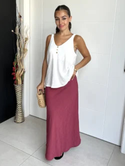 Falda Midi Frambuesa - Imagen 5