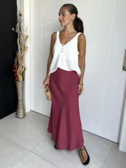 Falda Midi Frambuesa - Imagen 7