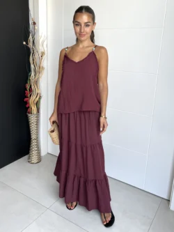 Top Tirantes Bolas Granate - Imagen 5