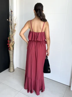Vestido Tirantes Frambuesa con Volantes - Imagen 10