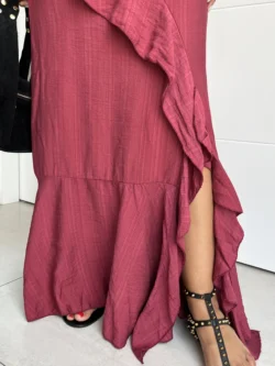 Vestido Tirantes Frambuesa con Volantes - Imagen 15