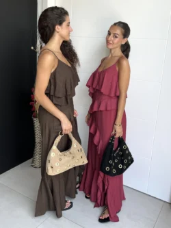 Vestido Tirantes Frambuesa con Volantes - Imagen 7