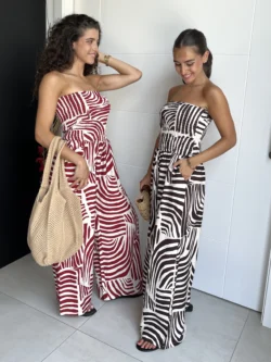 Mono Lino Palabra de Honor Estampado Rojo - Imagen 3