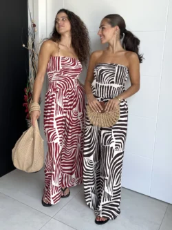 Mono Lino Palabra de Honor Estampado Rojo - Imagen 4