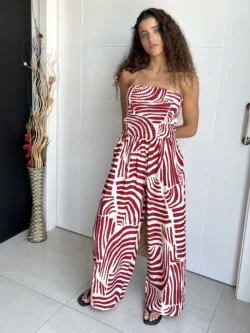 Mono Lino Palabra de Honor Estampado Rojo - Imagen 8