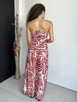 Mono Lino Palabra de Honor Estampado Rojo - Imagen 10