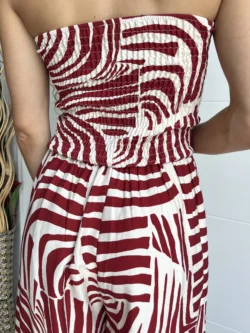 Mono Lino Palabra de Honor Estampado Rojo - Imagen 11