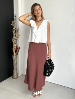 Falda Midi Teja Hilo - Imagen 4