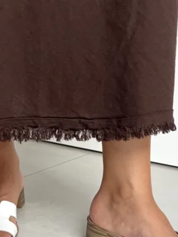 Falda Midi Chocolate Hilo - Imagen 12