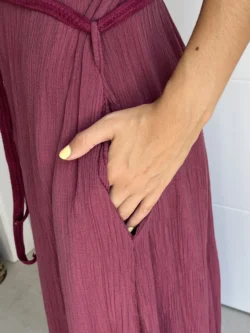 Vestido Halter Berenjena - Imagen 15