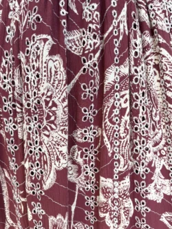 Vestido Tirantes Cruce Flores Berenjena - Imagen 12