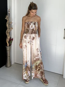 Mono Palabra de Honor Estampado Crema