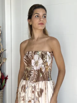 Mono Palabra de Honor Estampado Crema - Imagen 2