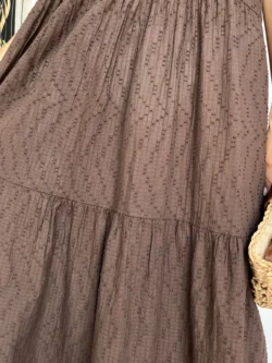 Vestido Boho Bolas Chocolate - Imagen 8