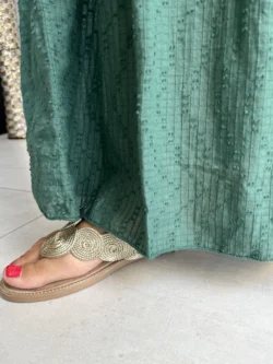 Vestido Boho Bolas Verde - Imagen 10