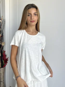Camiseta Básica Lisa Blanca