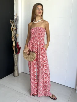 Mono Palabra de Honor Estampado Rojo y Blanco - Imagen 3